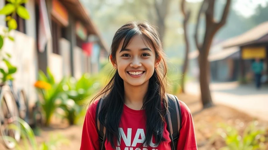 ảnh người trẻ cười, biểu tượng thái độ sống tích cực