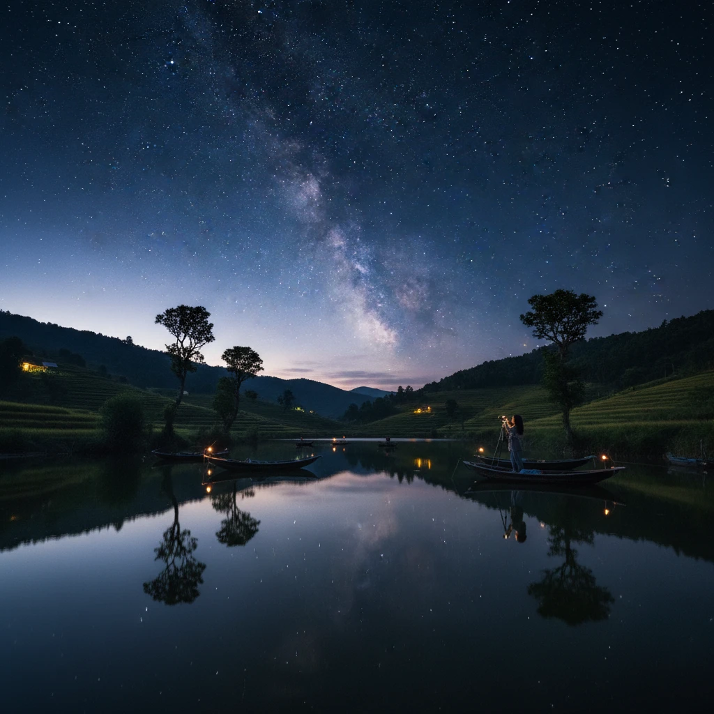 Bầu trời đầy sao tại Việt Nam vào buổi tối