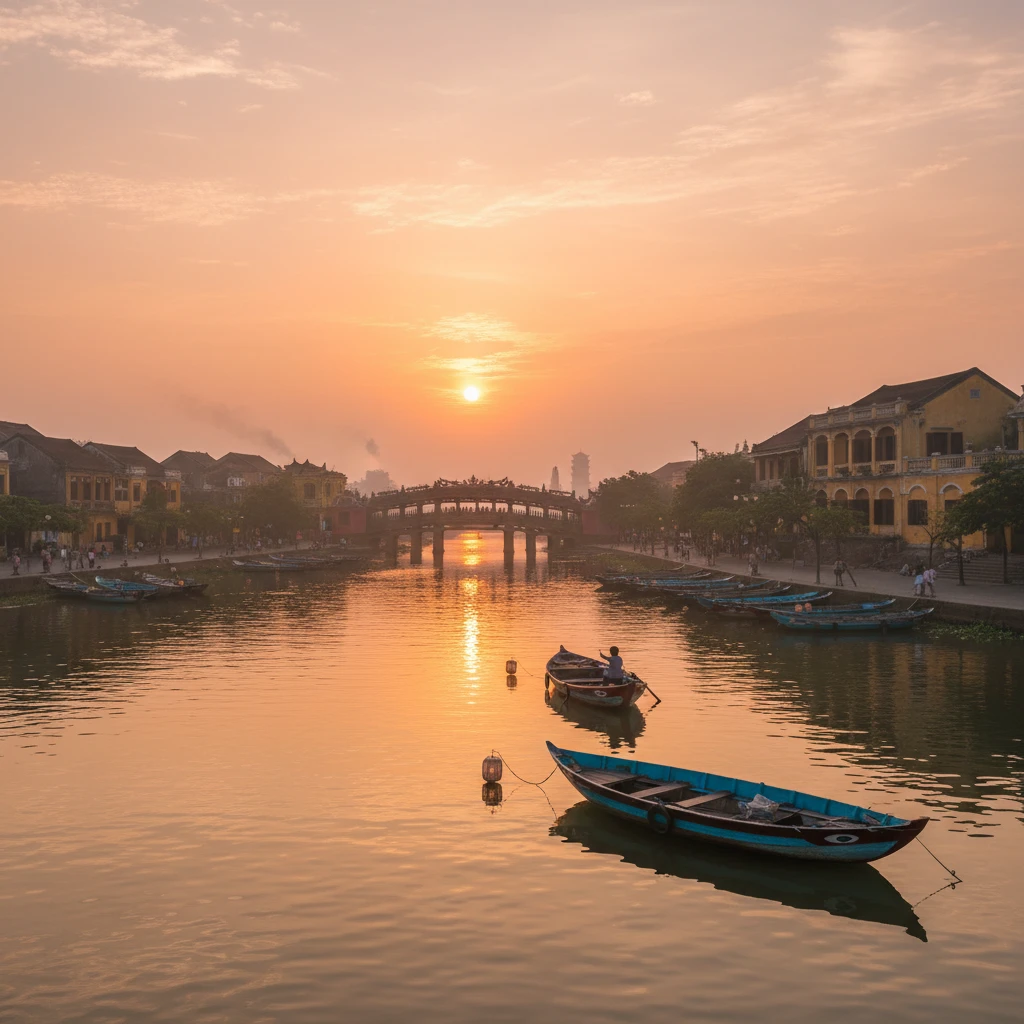 Cảnh bình minh trên thành phố, biểu tượng của sự kỷ luật