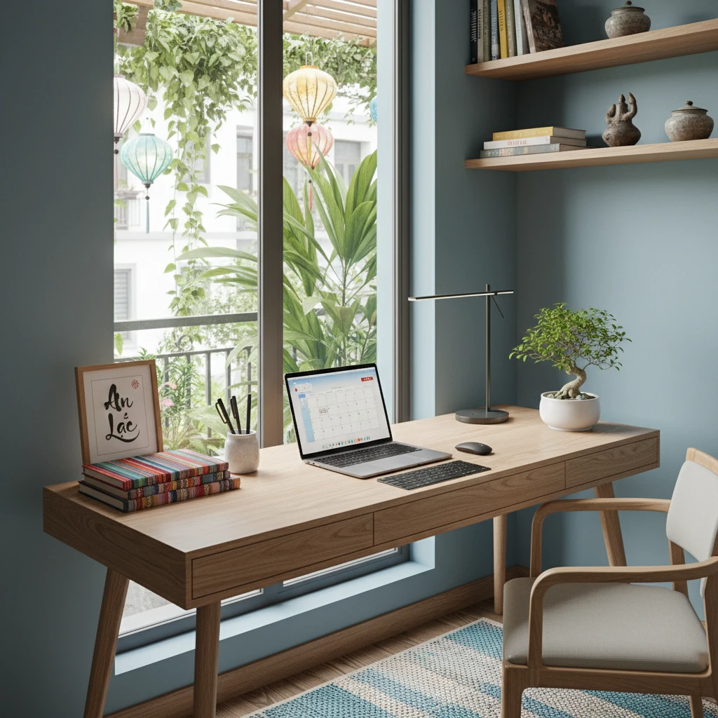 Góc làm việc hiện đại và gọn gàng tại Việt Nam