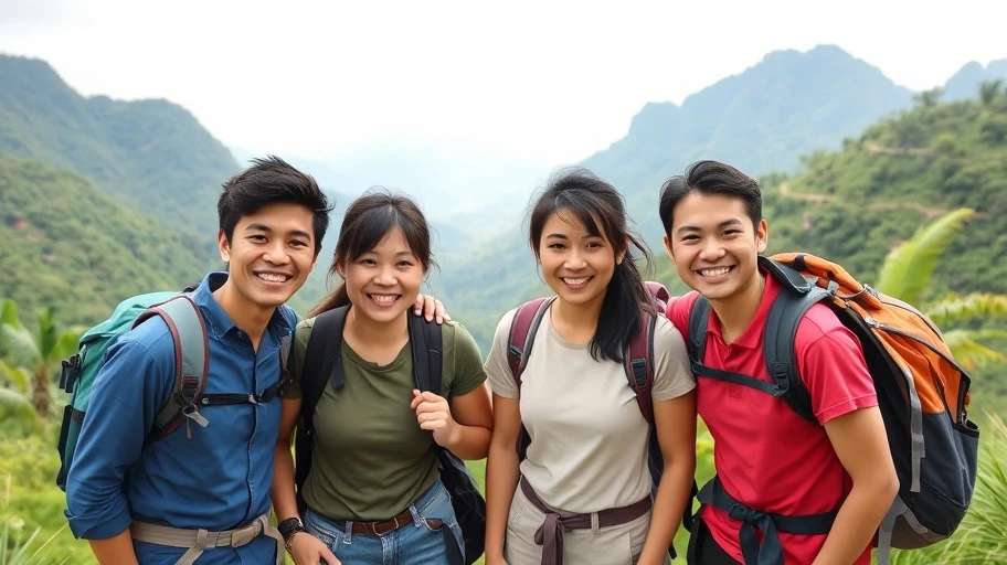Hình ảnh bạn bè Việt Nam động viên nhau, tăng động lực sống.