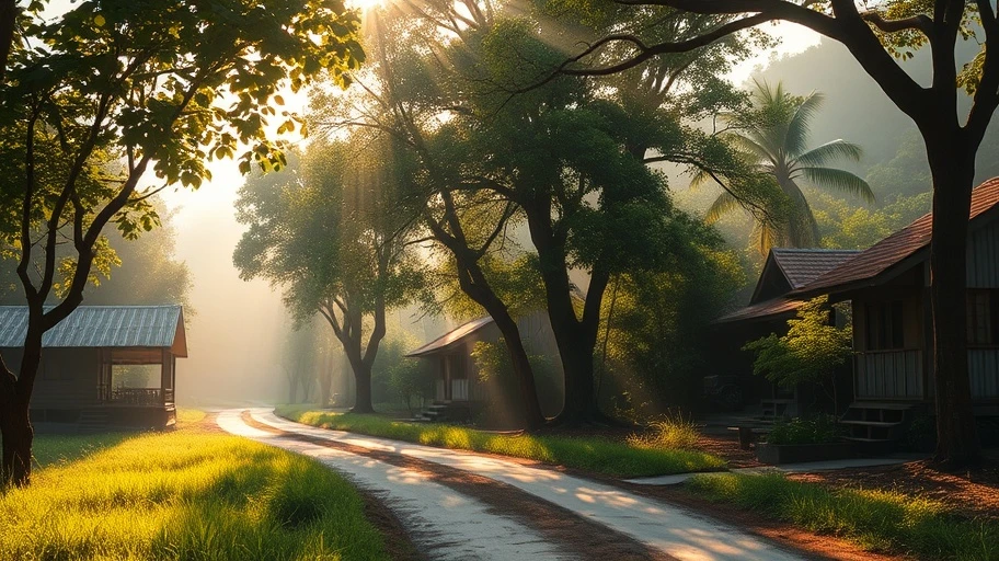 Hình ảnh buổi sáng yên bình tại Việt Nam