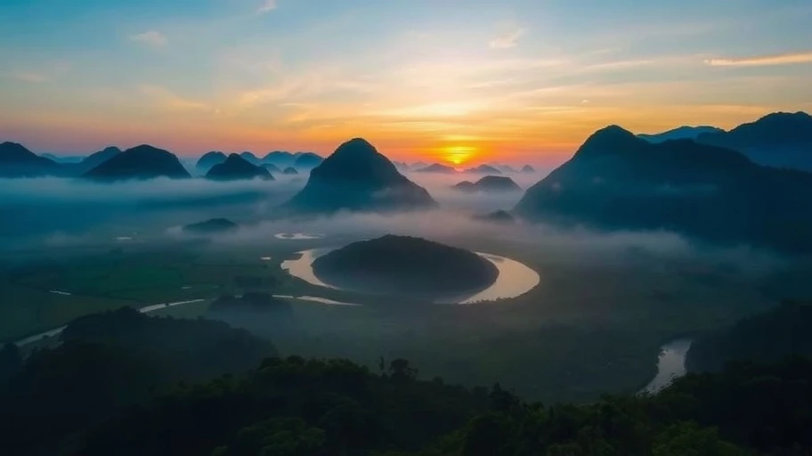 Hình ảnh cảnh bình minh ở Việt Nam truyền cảm hứng