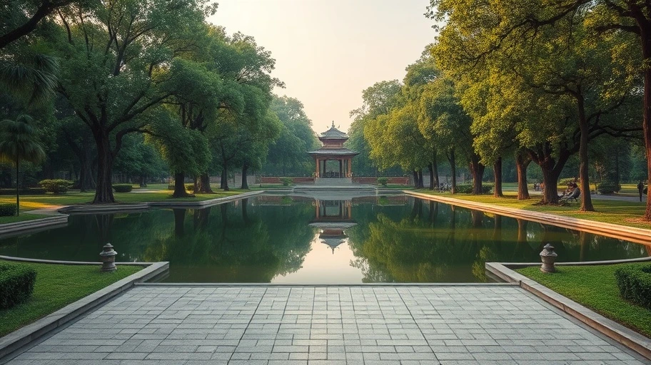 Hình ảnh công viên yên tĩnh ở Việt Nam