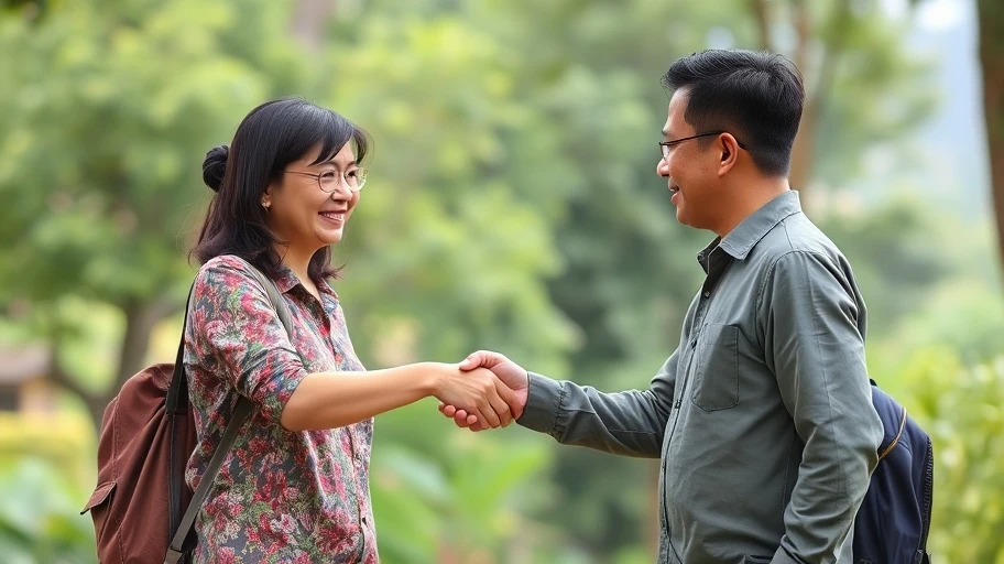 Hình ảnh giao tiếp xã hội xây dựng niềm tin.