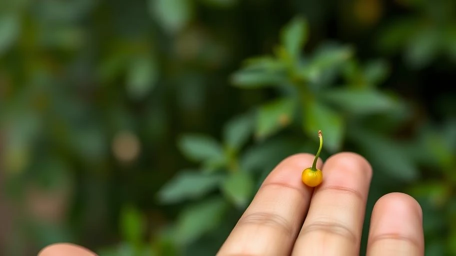 Hình ảnh hạt cải trên tay, biểu trưng cho sức mạnh của đức tin nhỏ bé.