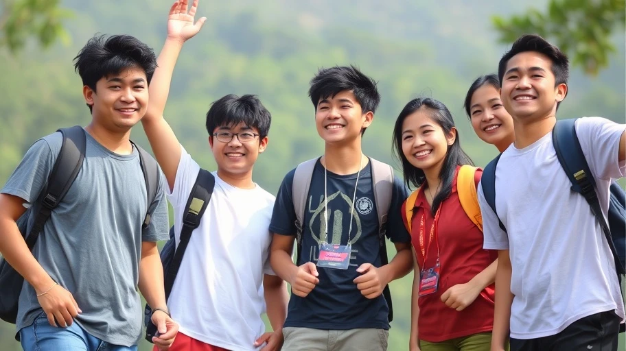 Hình ảnh người trẻ tham gia hoạt động sáng tạo