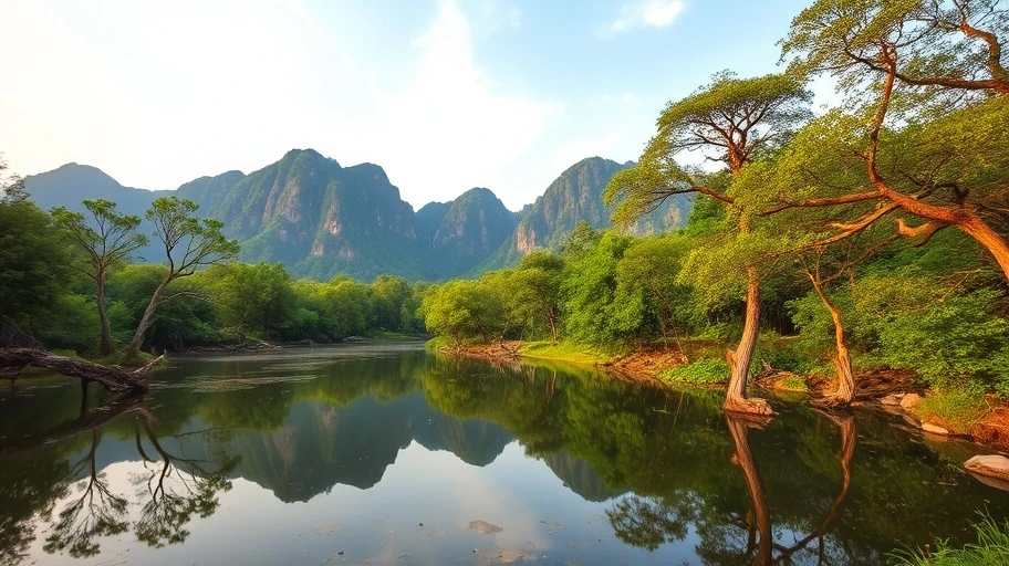 Hình ảnh tự nhiên yên bình thể hiện sự chữa lành cảm xúc