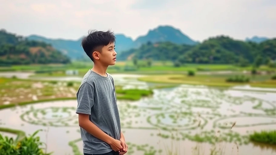 Hình ảnh yên bình tại vùng quê Việt Nam
