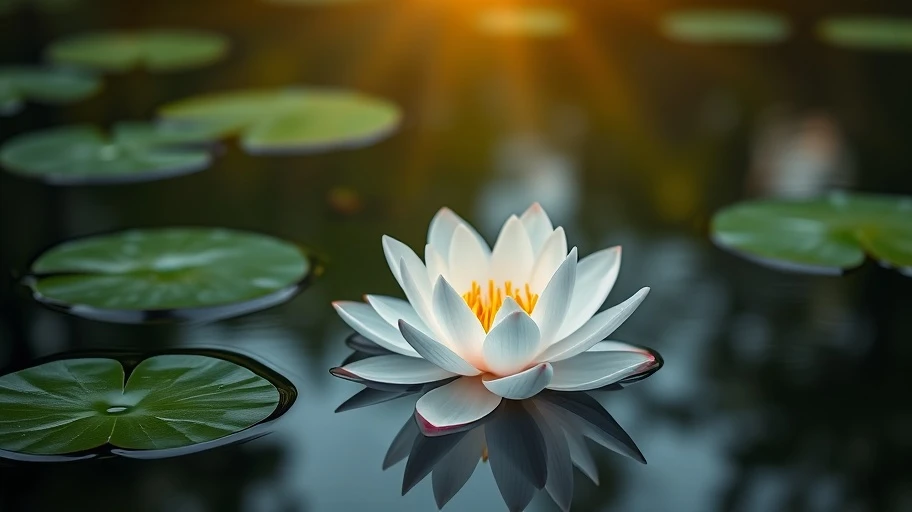 Hoa sen và sự tha thứ bản thân.