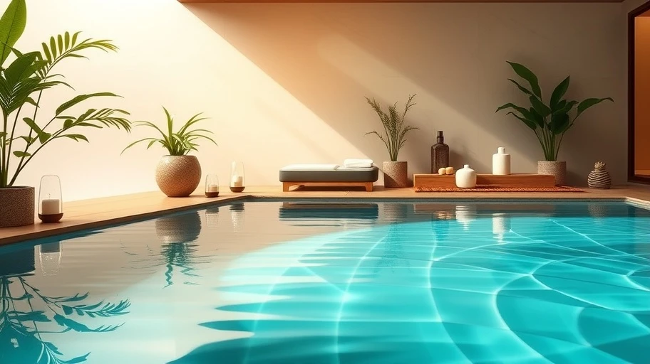 Khung cảnh spa Việt Nam yên bình, biểu thị cho sự tự chăm sóc.