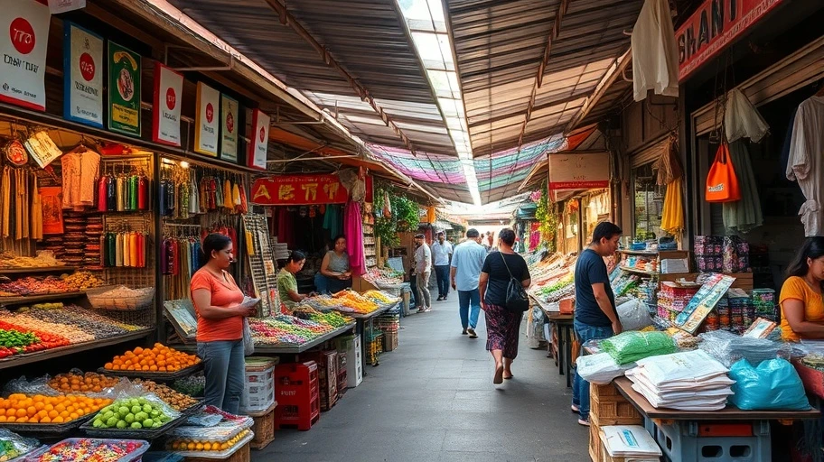 Mua sắm không có kế hoạch tại phiên chợ Việt Nam