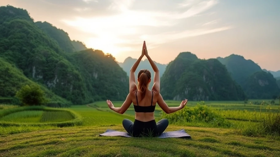 Người tập yoga để thư giãn và cải thiện tinh thần.