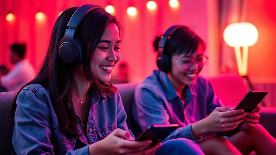 Người trẻ Việt nghe nhạc Niềm Tin Chiến Thắng trên nền tảng trực tuyến