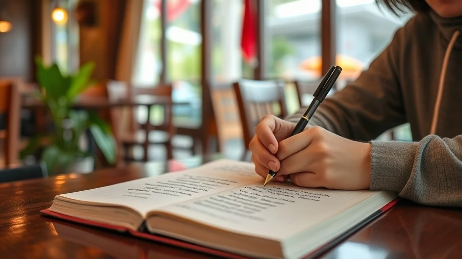 Người trẻ viết nhật ký động lực tại quán cafe