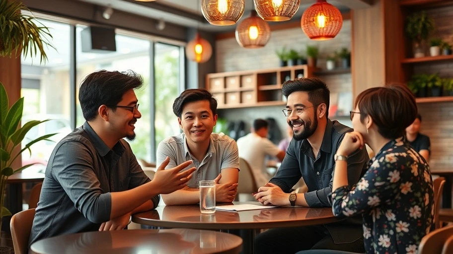 Nhà khởi nghiệp trẻ trao đổi ý tưởng