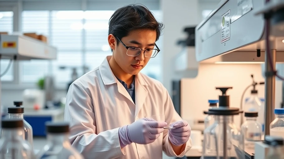 Nhà nghiên cứu Việt Nam trong phòng thí nghiệm