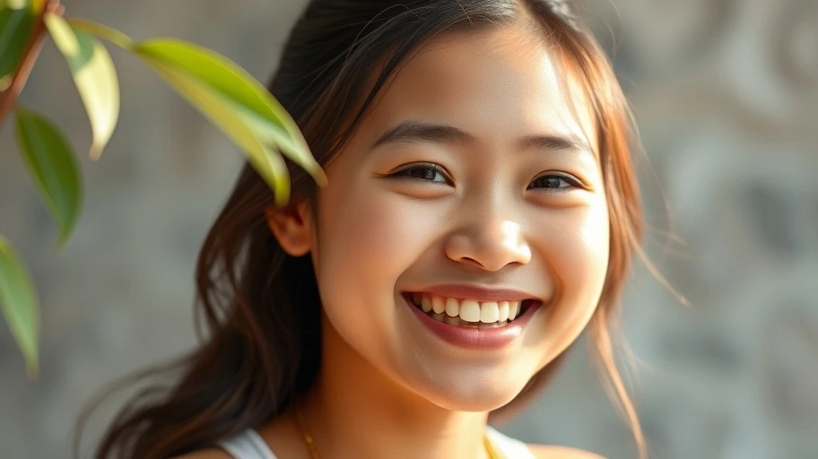 Nụ cười của người trẻ Việt Nam biểu trưng cho thành công.