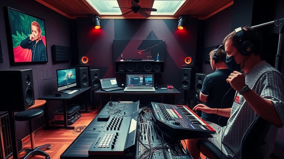 Phòng thu âm remix Niềm Tin Chiến Thắng