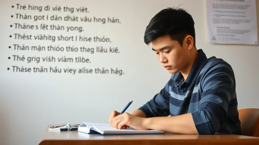 Sinh viên học tập với câu nói động lực