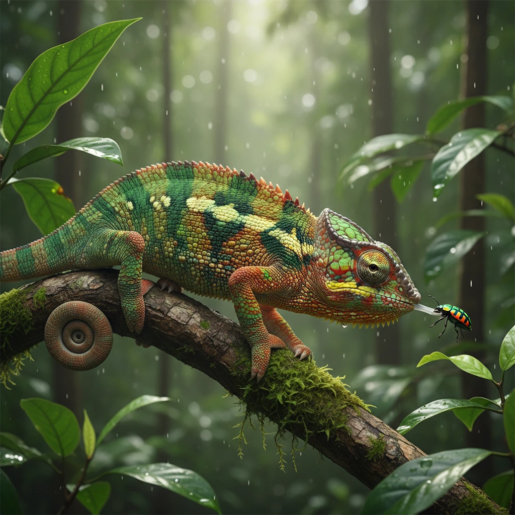 Tắc kè trên cành cây ở Việt Nam