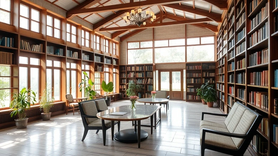 Thư viện yên tĩnh truyền cảm hứng trí tuệ