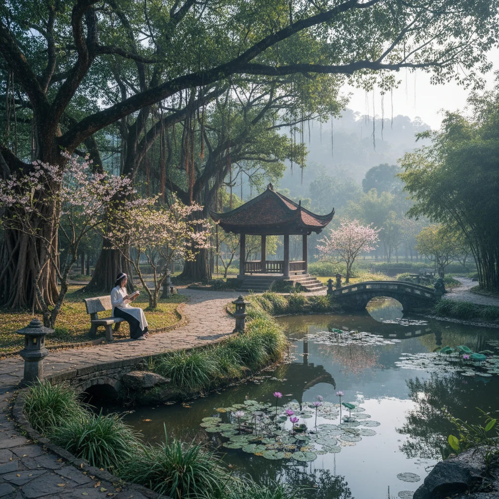 Ý nghĩa câu nói truyền cảm hứng qua hình ảnh thiên nhiên tĩnh lặng